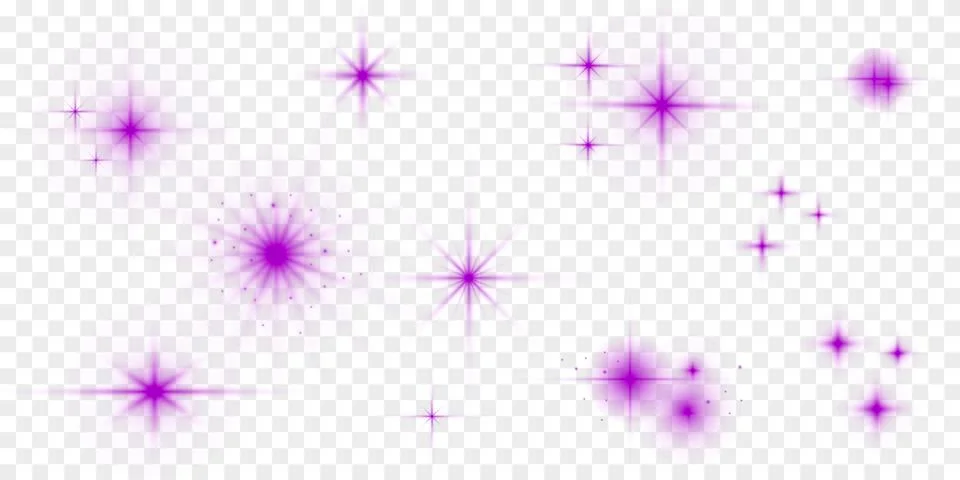 Vector glowing lights effect on transparent background Stock Illustration