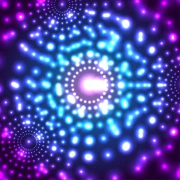Vector glowing micro cosmos background. Eps10 Stock Illustration