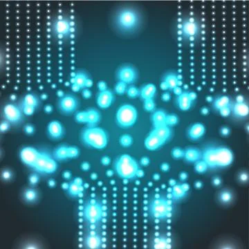 Vector glowing micro cosmos background. Eps10 Stock Illustration