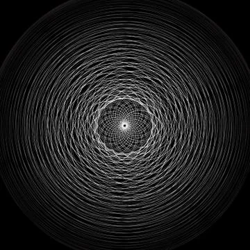 Vector glowing round ornament Stock Illustration