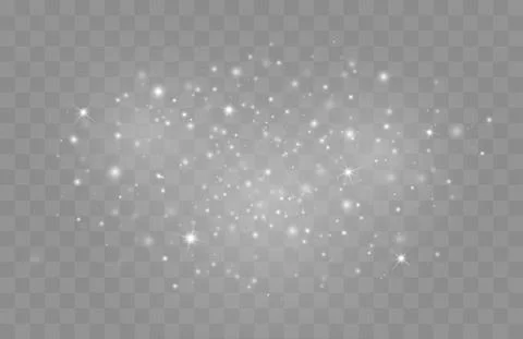Vector glowing stars. Glitter effect Stock Illustration