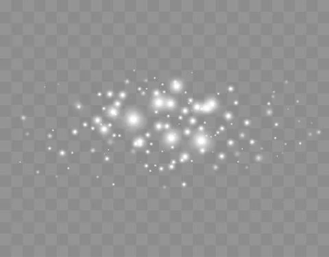 Vector glowing stars. Glitter effect Stock Illustration
