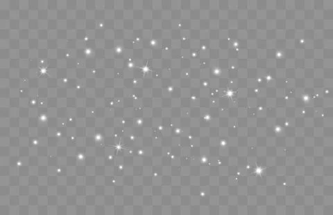 Vector glowing stars. Glitter effect Stock Illustration