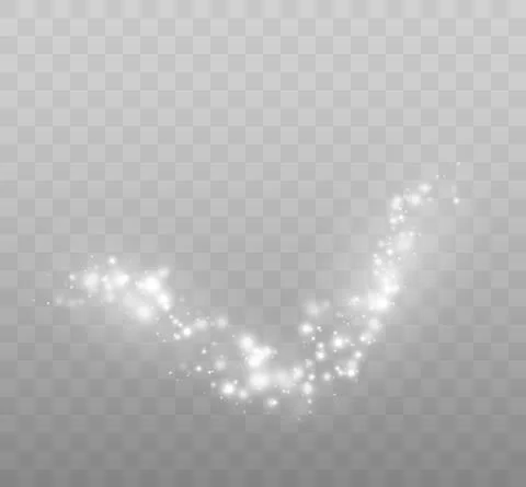 Vector glowing stars. Glitter effect Stock Illustration