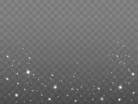 Vector glowing stars. Glitter effect Stock Illustration