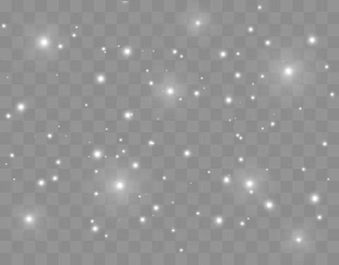 Vector glowing stars. Glitter effect Stock Illustration