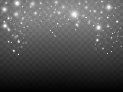 Vector glowing stars. Glitter effect Stock Illustration