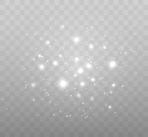 Vector glowing stars. Glitter effect Stock Illustration