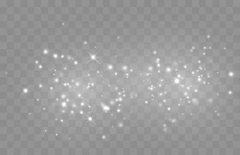 Vector glowing stars. Glitter effect Stock Illustration