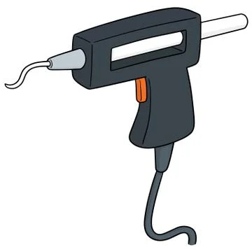 Vector of glue gun Stock Illustration