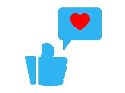 Like vector glyph flat icon,Like Heart icons symbol vector elements for inf.. Illustrazione stock