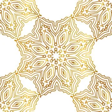 Vector gold abstract seamless patterns 스톡 일러스트