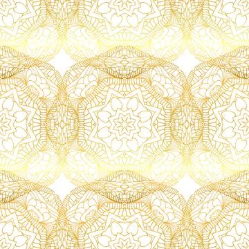 Vector gold abstract seamless patterns 스톡 일러스트