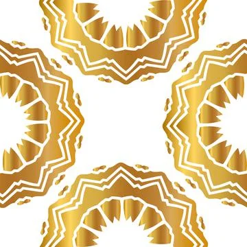 Vector gold abstract seamless patterns Stockillustratie