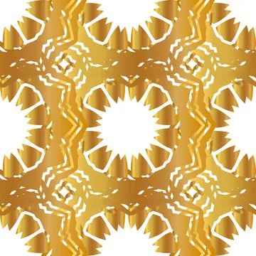 Vector gold abstract seamless patterns イラスト素材