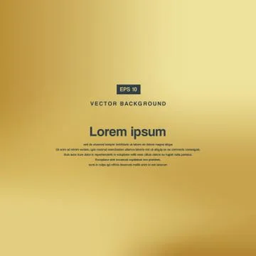 Vector gold blurred gradient style background. Abstract luxury Stock Illustration