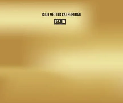 Vector gold blurred gradient style background. Stock Illustration