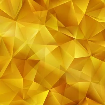 Vector Gold bright background with triangle shapes Stock Illustration