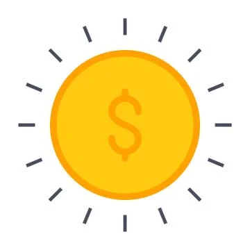 Vector gold coin Stock Illustration