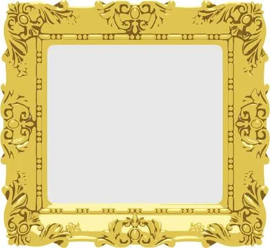 Vector gold frame Vector gold frame Copyright: xZoonar.com/IgorxLubnevskiy... Stock Photos