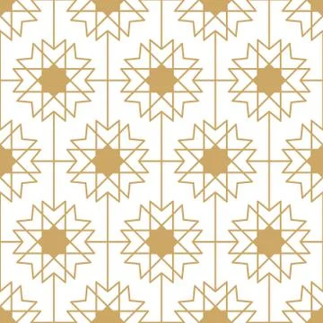 Vector gold geometric minimal seamless pattern Illustrazione stock