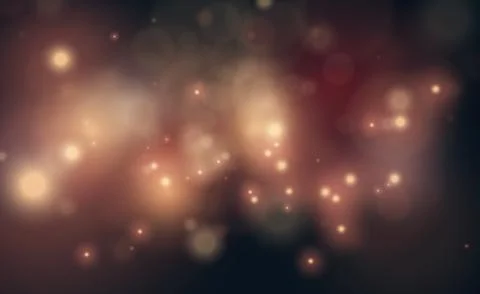 Vector gold glitter backdrop. Transparent falling golden particles. Magic and Stock Illustration