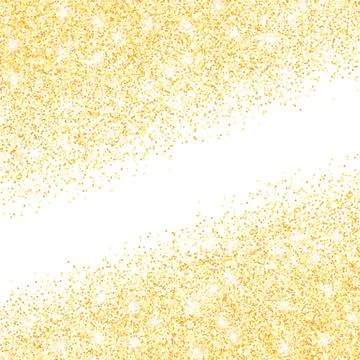 Vector gold glitter confetti dots background Stock Illustration