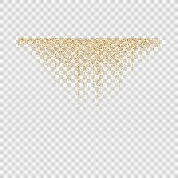 Vector gold glitter particles Gold glitter particles Gold sparks and golden star Stock Illustration