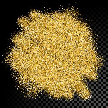 Vector gold glitter particles texture Stock Illustration