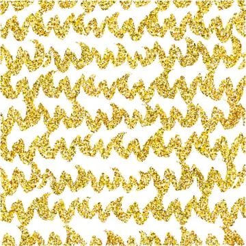 Vector gold glitter seamless pattern Stock Illustration