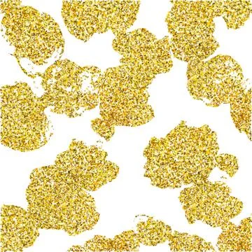 Vector gold glitter seamless pattern Stock Illustration