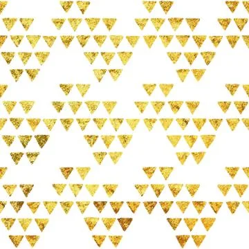Vector gold glitter seamless pattern Stock Illustration