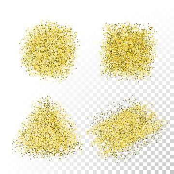 Vector gold glitter textured scatter Ilustración de archivo