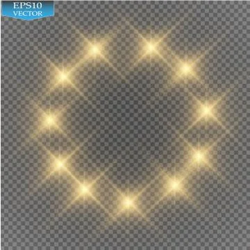 Vector gold glitter wave illustration. Gold star dust trail sparkling particles Stock Illustration