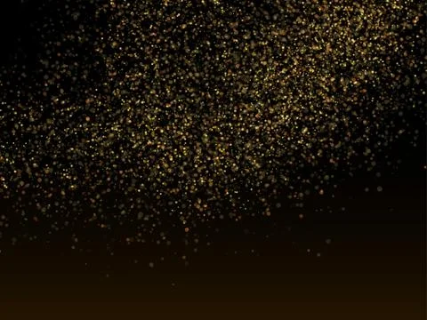 Vector gold glittering sparkle stardust background Stock Illustration
