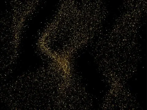 Vector gold glittering sparkle stardust background Stock Illustration