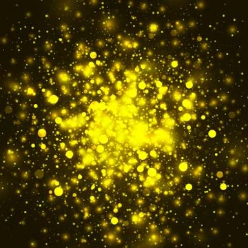 Vector gold glowing light glitter background Stock Illustration