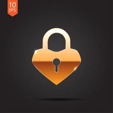 Vector gold icon Stock Illustration