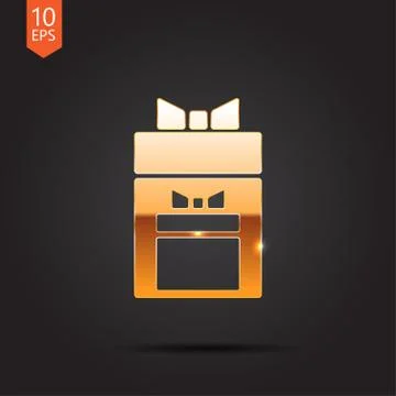 Vector gold icon Stock Illustration