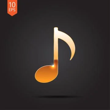 Vector gold icon Stock Illustration