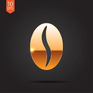 Vector gold icon Stock Illustration