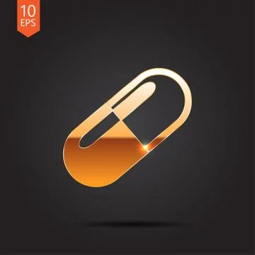 Vector gold icon Stock Illustration