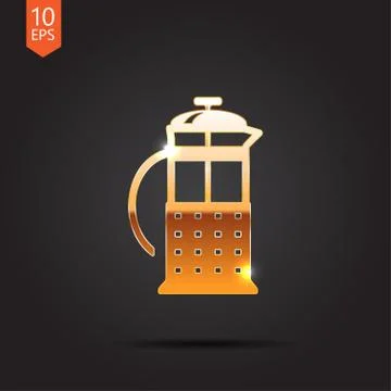 Vector gold icon Stock Illustration