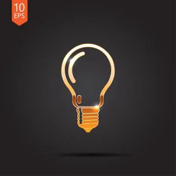 Vector gold icon Stock Illustration