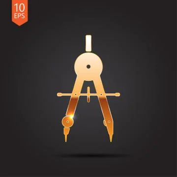 Vector gold icon Stock Illustration