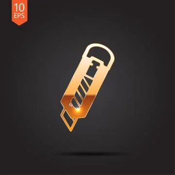 Vector gold icon Stock Illustration
