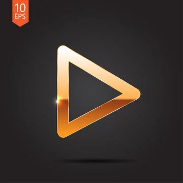 Vector gold icon Stock Illustration