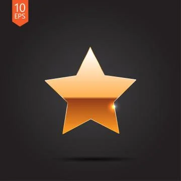 Vector gold icon Stock Illustration