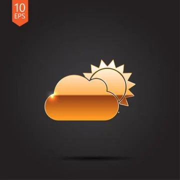 Vector gold icon Stock Illustration