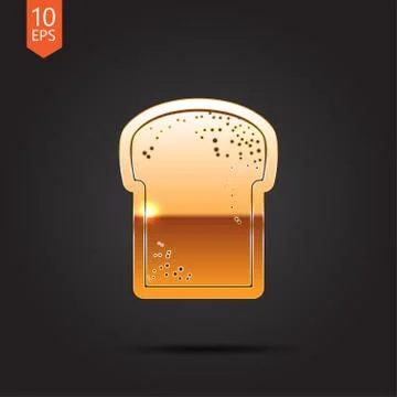 Vector gold icon Stock Illustration